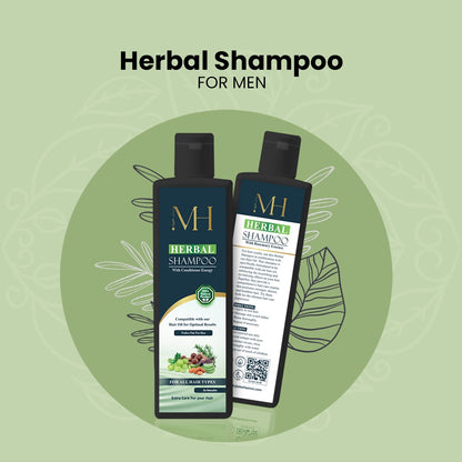 MH Grooming Herbal Hair Shampoo - 150ml For Hair Fall Control With 100% natural herbs and rose marry essence